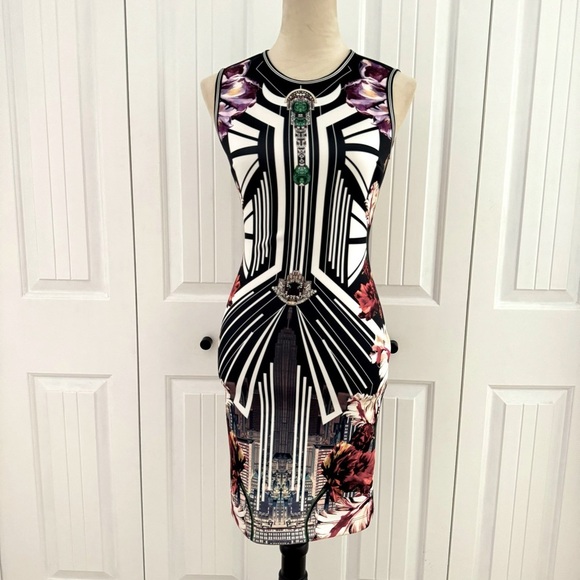 CLOVER CANYON City Dress State Empire NYC Mini Dress Size X-Small - Picture 5 of 16